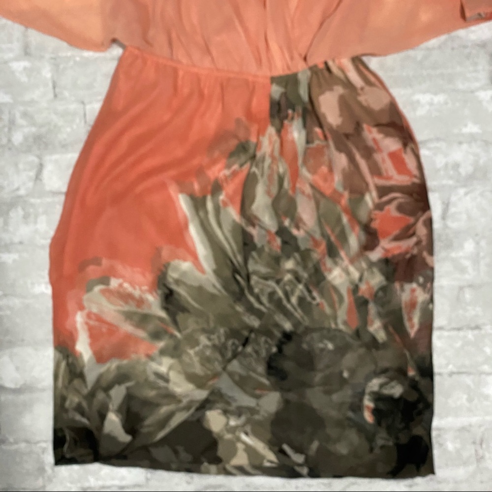 NWT Le Chateau Floral Ombre Mini Dress - Picture 14 of 17